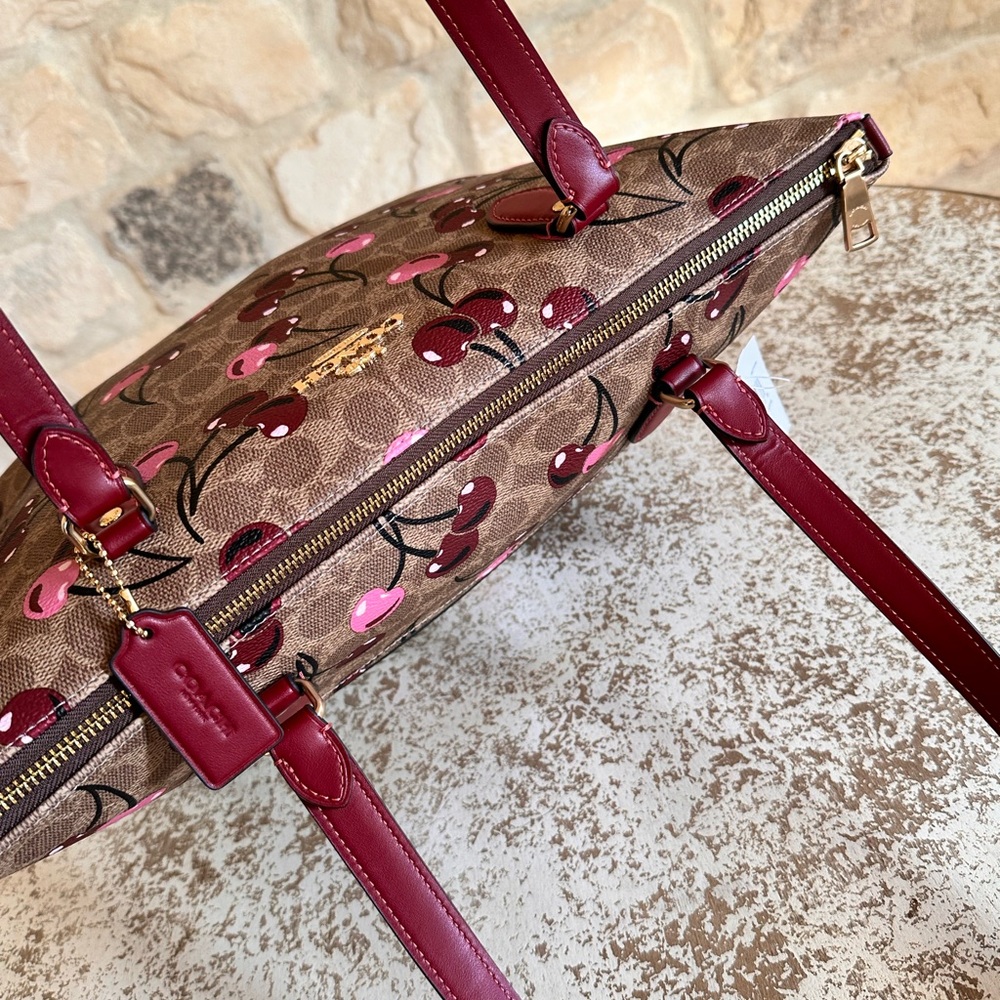 Coach Cherry Print Tote and Wallet Set - Picture 5 of 14